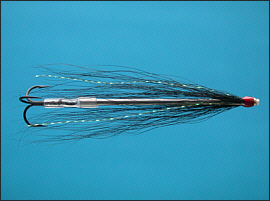 Black and Silver Tube Fly